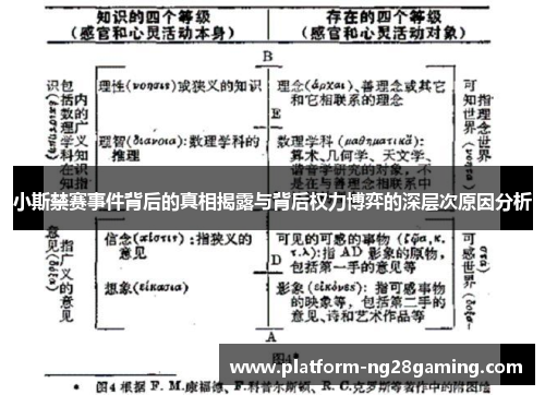 小斯禁赛事件背后的真相揭露与背后权力博弈的深层次原因分析